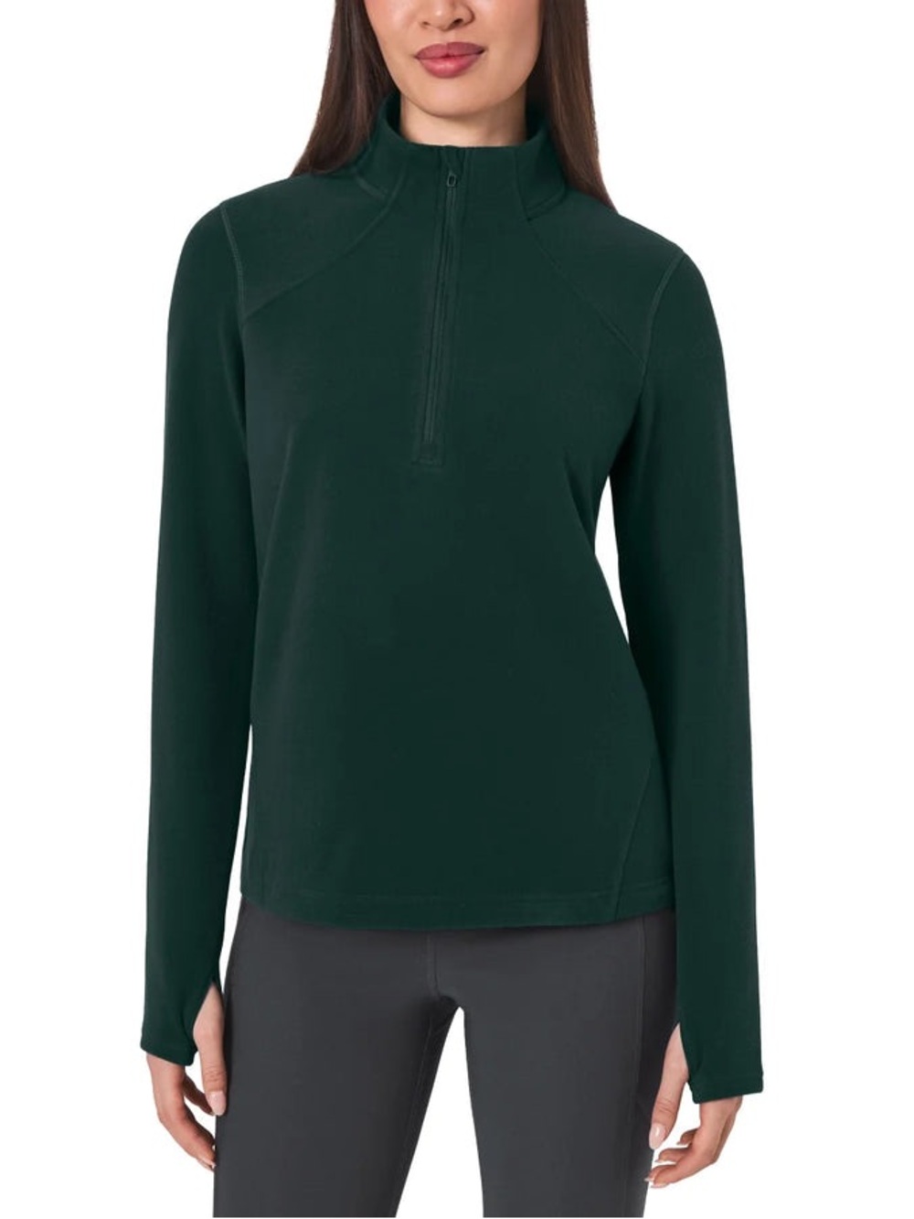 Mondetta - Long Sleeve Microfleece Quarter-Zip Sweater